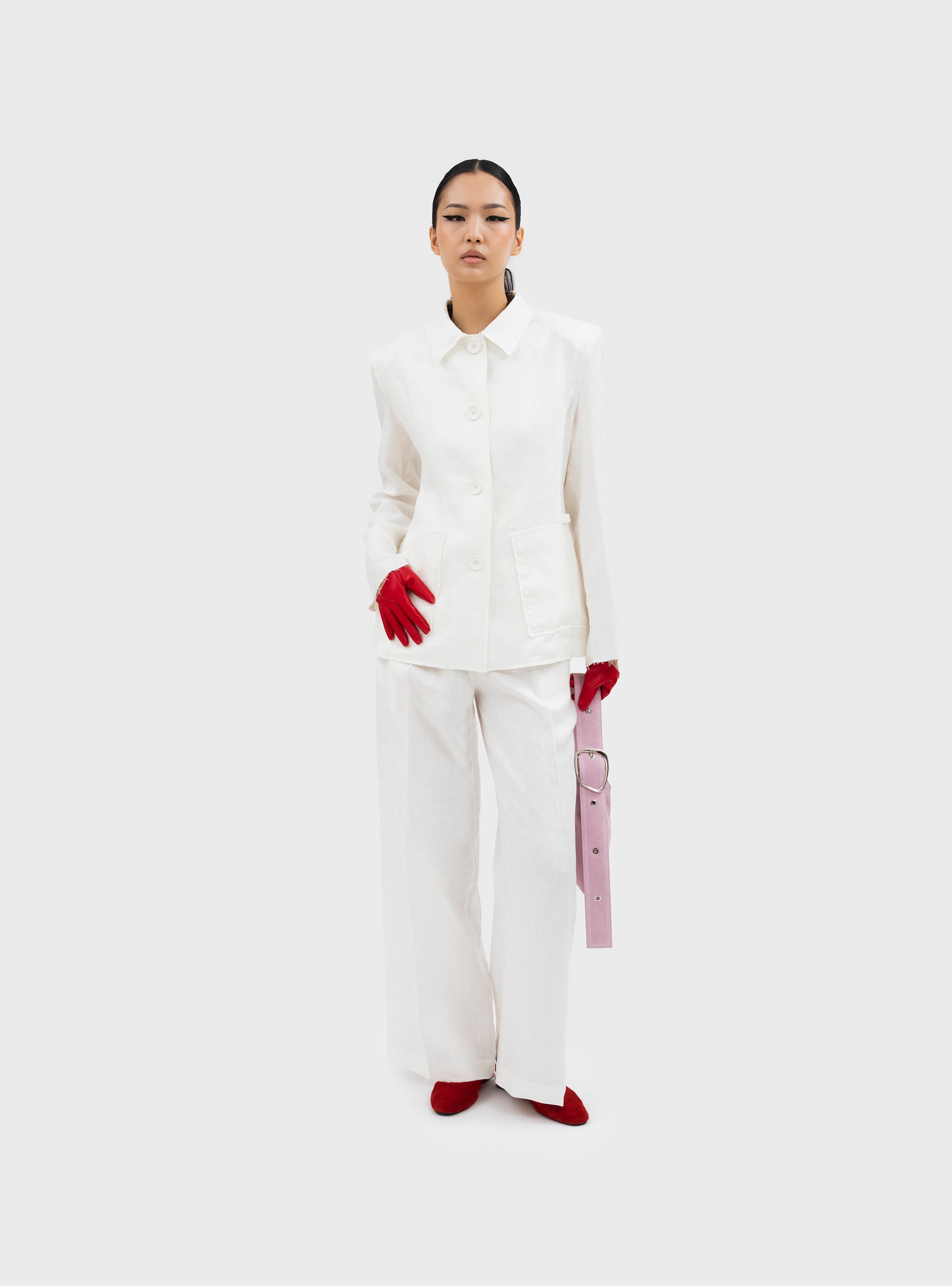 Dino Milky Tailored Trousers