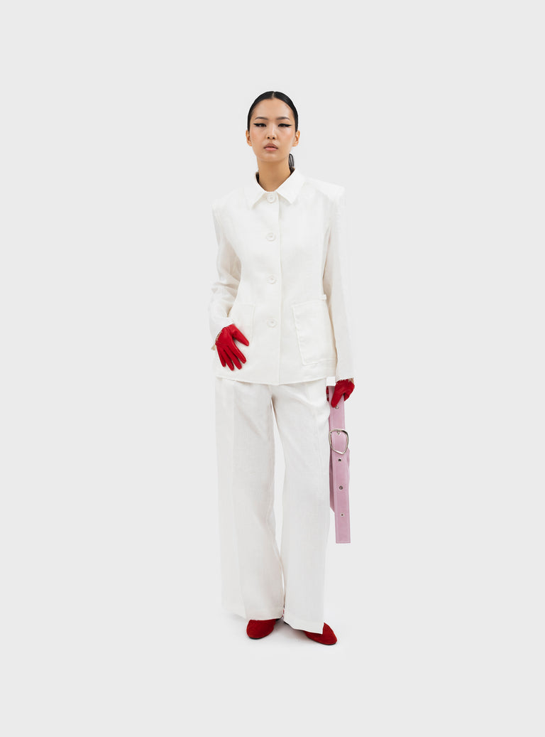 Dino Milky Tailored Trousers